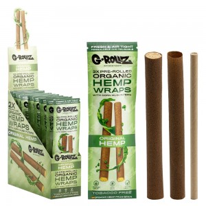G-ROLLZ | 2x Pre-Rolled Hemp Wraps - 15pk/ 30 Wraps Display [GR1520]